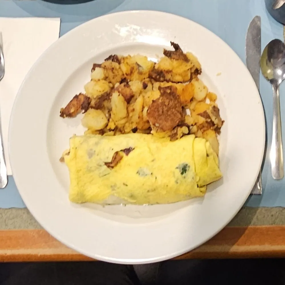 Bacon Spinach Cheese Omelet